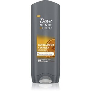 Dove Men+Care Sandalwood&Vanilla tusfürdő gél arcra, testre és hajra uraknak 250 ml kép