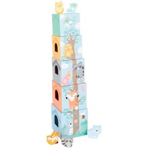 Small foot Stacking Tower Pastel Animals toronyépítő játék 12m+ 10 db kép