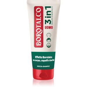 Borotalco MEN 3 in 1 fürdőgél férfiaknak arcra, testre és hajra illatok Unique Scent of Borotalco 200 ml kép