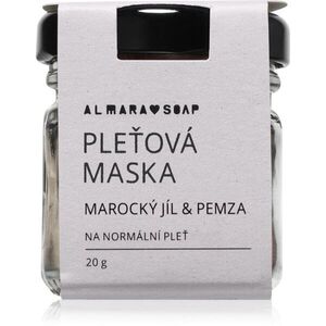 Almara Soap Face Moroccan Clay & Pumice Hámlasztó maszk normál bőrre 20 g kép