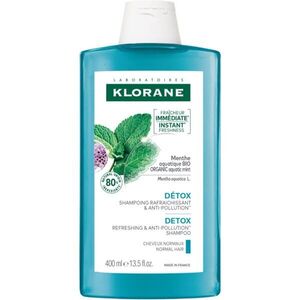 Klorane Organic Mint Tisztító méregtelenítő sampon normál hajra 400 ml kép