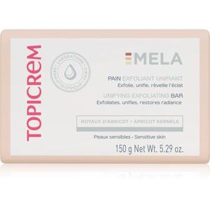 Topicrem MELA Unifying Exfoliating Bar tisztító szappan hámlasztó hatással arcra és testre 150 g kép