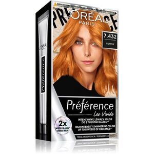 L’Oréal Paris Préférence Vivids hajfesték árnyalat 7.432 copper 1 db kép