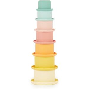 Bieco Silicone Stacking Cups Tropical Vibes egymásba rakható poharak 12 m+ 7 db kép
