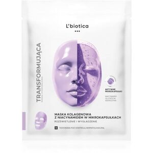 L’biotica Transforming Collagen Mask with Niacinamide in Microcapsules kollagén maszk az élénk bőrért 1 db kép