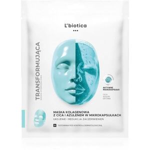 L’biotica Transforming Collagen Mask with CICA and Azulene in Microcapsules kollagén maszk bőrpír ellen 1 db kép