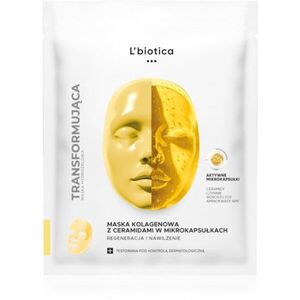 L’biotica Transforming Collagen Mask with Ceramides in Microcapsules kollagén maszk az arcbőr regenerálásáért és táplálásáért 1 db kép