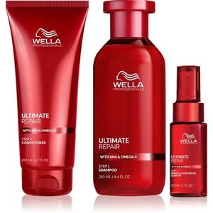 Wella Professionals Ultimate Repair Bundle szett a károsult hajra 3 db kép