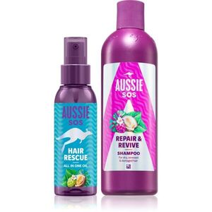 Aussie SOS Hair Rescue & Repair & Revive szett száraz, károsult hajra kép
