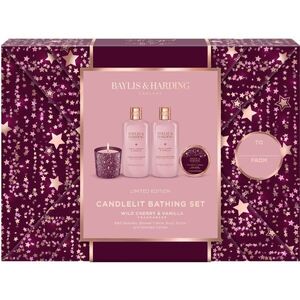 Baylis & Harding Wild Cherry & Vanilla ajándékszett fürdőbe kép