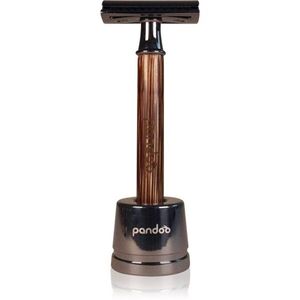 Pandoo Bamboo Safety Razor borotva + tartalék fej 10 ks Slim Handle 1 db kép