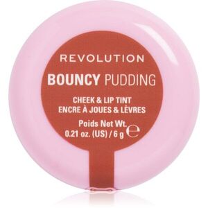 Revolution Bouncy Pudding Lip & Cheek multifunkcionális smink ajkakra és arcra árnyalat Peach Veil 6 g kép
