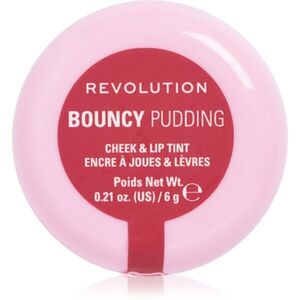 Revolution Bouncy Pudding Lip & Cheek multifunkcionális smink ajkakra és arcra árnyalat Pink Mood 6 g kép