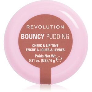 Revolution Bouncy Pudding Lip & Cheek multifunkcionális smink ajkakra és arcra árnyalat Hazy Nude 6 g kép
