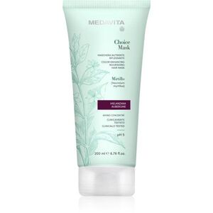 Medavita Choice Enhancing Nourishing Hair Mask Aubergine tápláló maszk festett hajra 200 ml kép