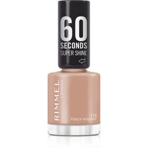 Rimmel 60 Seconds Super Shine körömlakk árnyalat 110 Peach Nougat 8 ml kép