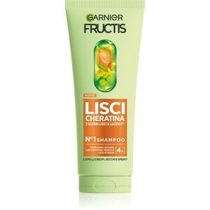 Garnier Fructis Lisci Cheratina tápláló sampon a fénylő és selymes hajért 200 ml kép