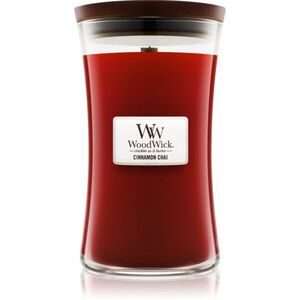 Woodwick Cinnamon Chai illatgyertya fa kanóccal 609.5 g kép