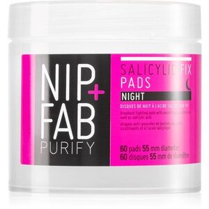 NIP+FAB Salicylic Fix tisztító vattakorong éjszakára 60 db kép