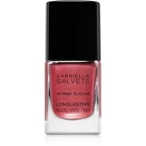 Gabriella Salvete Longlasting Enamel hosszantartó körömlakk gyöngyházfényű árnyalat 41 Pink Sugar 11 ml kép