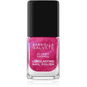 Gabriella Salvete Longlasting Enamel hosszantartó körömlakk csillámporral árnyalat 80 Pinky Promise 11 ml kép