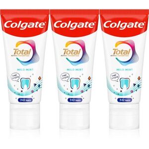 Colgate Total Junior Active Prevention Mild Mint fogkrém a szájüreg és fogak alapos tisztítására gyermekeknek 3x50 ml kép