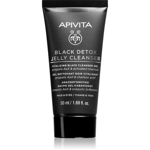 Apivita Cleansing Black Detox Jelly Cleanser tisztító gél aktív szénnel 50 ml kép