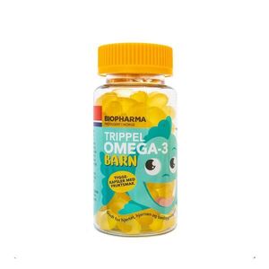 TRIPPEL Omega 3 Barn – rágókapszula gyermekeknek – 120 kapszula – Biopharma kép