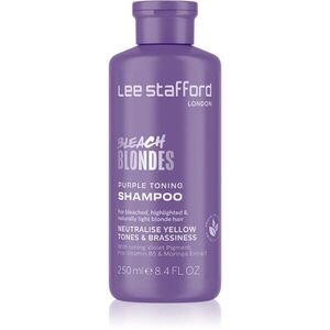 Lee Stafford Bleach Blondes Toning Shampoo sampon szőke hajra semlegesíti a sárgás tónusokat 250 ml kép
