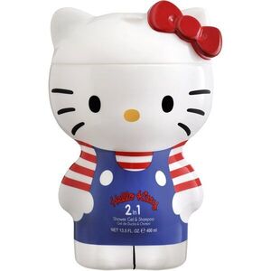 Hello Kitty Shampoo and Shower Gel 2 in 1 tusfürdő gél és sampon 2 in 1 gyermekeknek 2D 400 ml kép