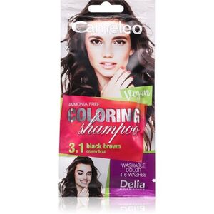 Delia Cosmetics Cameleo Coloring Shampoo tonizáló sampon hajra árnyalat 3.1 Black Brown 40 ml kép