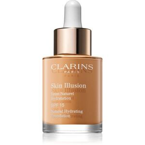 Clarins Skin Illusion Natural Hydrating Foundation világosító hidratáló make-up SPF 15 árnyalat 112 Amber 30 ml kép