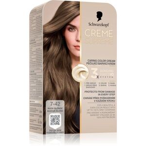 Schwarzkopf Creme Supreme tartós hajfesték árnyalat 7-42 Nude blonde 60 ml kép