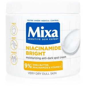 Mixa Niacinamide Bright testápoló krém élénk és hidratált bőr 400 ml kép