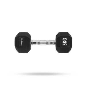 GymBeam Hexagonal Dumbbell white kép