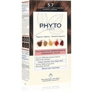 Phyto Color hajfesték ammónia nélkül árnyalat 5.7 Light Chestnut Brown 1 db kép