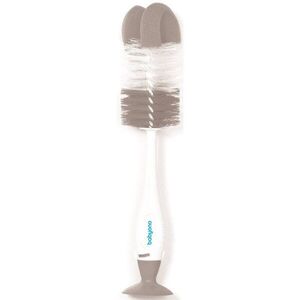 BabyOno Take Care Brush for Bottles and Teats tisztítókefe 2 az 1-ben Grey 1 db kép