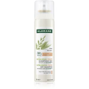 Klorane Oats Dry Shampoo gyengéd, száraz sampon sötét hajra 150 ml kép