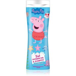 Peppa Pig Shower gel & Shampoo tusfürdő gél és sampon 2 in 1 gyermekeknek Cherry 300 ml kép