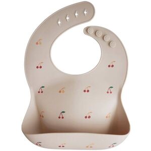 Mushie Silicone Baby Bib előke Cherries 1 db kép