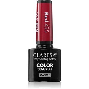 Claresa SoakOff UV/LED Color Warm Feelings géles körömlakk árnyalat Red 435 5 g kép