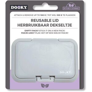 Dooky Reusable Lid Grey Card tárolófedél nedves törlőkendőhöz 1 db kép
