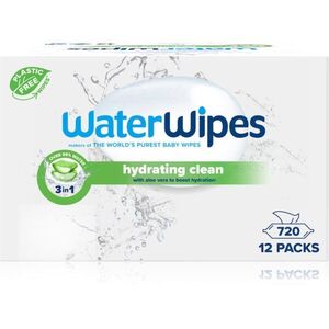 WaterWipes Hydrating Clean frissítő nedves törlőkendők 12x60 db kép