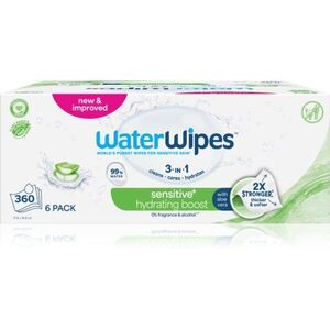 WaterWipes Hydrating Clean frissítő nedves törlőkendők 6x60 db kép