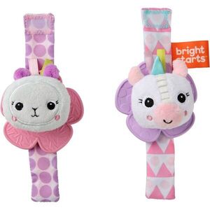 Bright Starts Wrist Pals Toy csörgő rágókával Unicorn & Llama 0 m+ 2 db kép