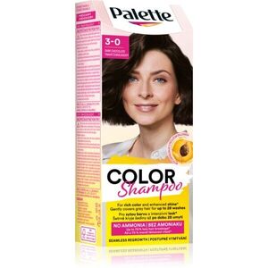Schwarzkopf Palette Color Shampoo tonizáló sampon árnyalat 3-0 Dark Chocolate 50 ml kép