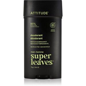 Attitude Super Leaves Men Deodorant dezodor alumíniummentes uraknak Matcha & Bergamot 75 g kép