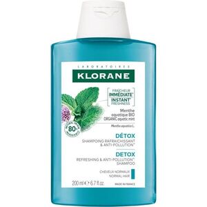 Klorane Organic Mint Tisztító méregtelenítő sampon normál hajra 200 ml kép