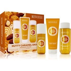 Revuele Nutty Caramel Snug Fragrance Trio Set ajándékszett testre hölgyeknek kép