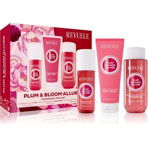 Revuele Plum & Bloom Allure Fragrance Trio Set ajándékszett testre hölgyeknek kép